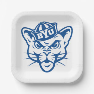 BYU Cougar Paper Plates