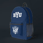 BYU Cougar Printed Backpack<br><div class="desc">Check out these Brigham Young University designs! Get all the latest Cougar gear here. All of these Zazzle products are customizable with your class year, name, and club. These products make perfect gifts for the BYU student, alumni, family, friend, or fan in your life. Go Cougs!</div>