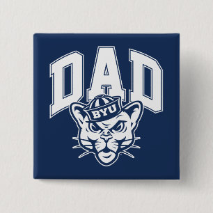 BYU Dad Pinback Button