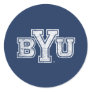 BYU | Distressed Classic Round Sticker