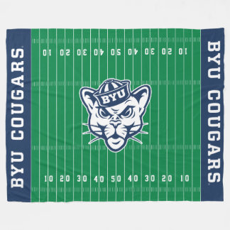 BYU Football Field Fleece Blanket
