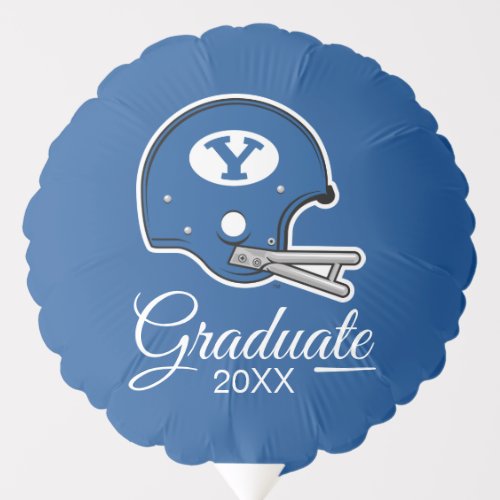 BYU Football Helmet Balloon