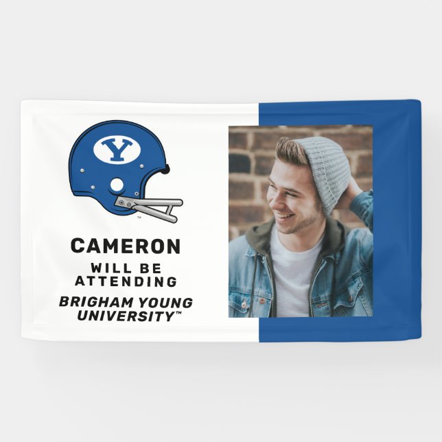 BYU Football Helmet Banner (Horizontal)