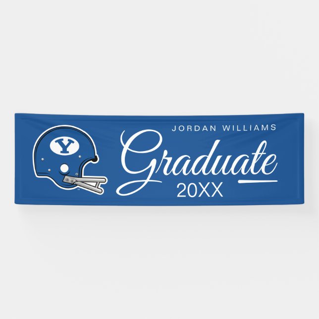 BYU Football Helmet Banner (Horizontal)