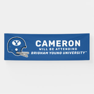BYU Football Helmet Banner