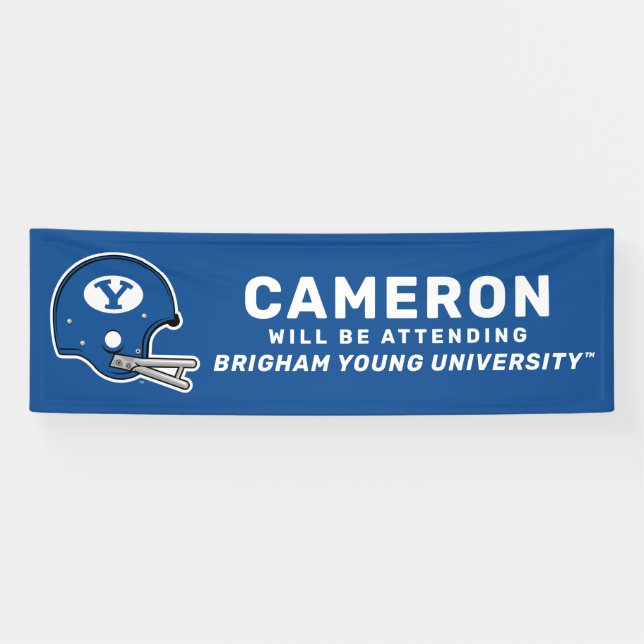 BYU Football Helmet Banner (Horizontal)