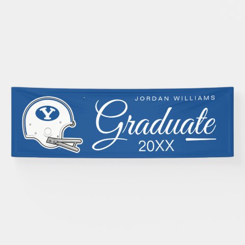 BYU  Football Helmet Banner