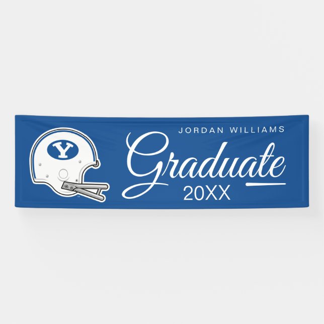 BYU | Football Helmet Banner (Horizontal)