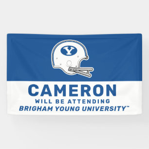 BYU   Football Helmet Banner