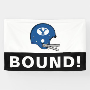BYU Football Helmet Banner