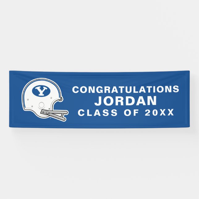 BYU | Football Helmet Banner (Horizontal)