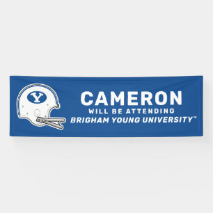 BYU   Football Helmet Banner