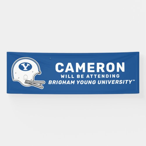 BYU  Football Helmet Banner