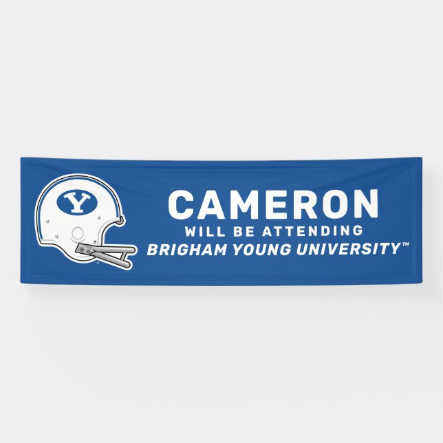 BYU | Football Helmet Banner (Horizontal)