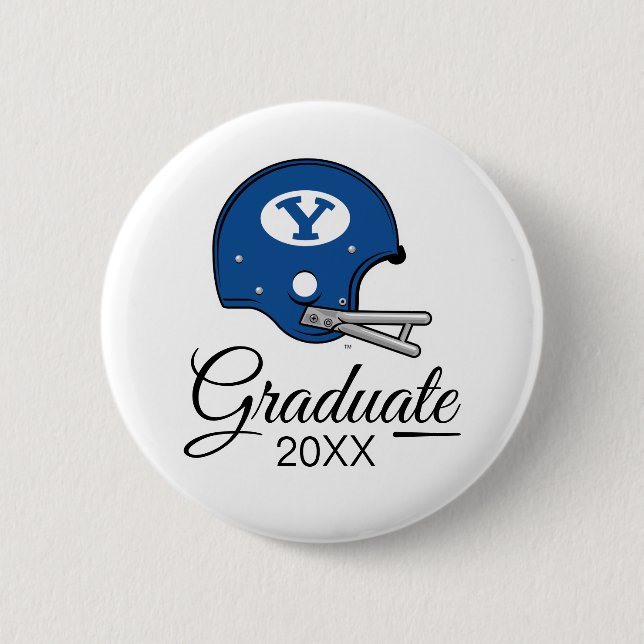 BYU Football Helmet Button (Front)