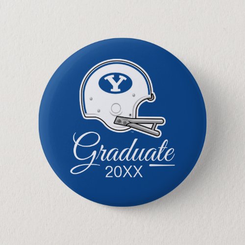 BYU  Football Helmet Button