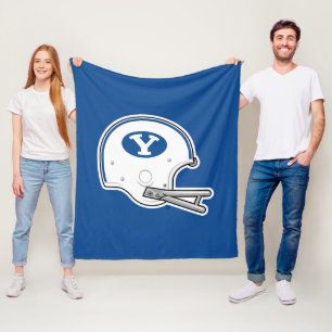 BYU   Football Helmet Fleece Blanket