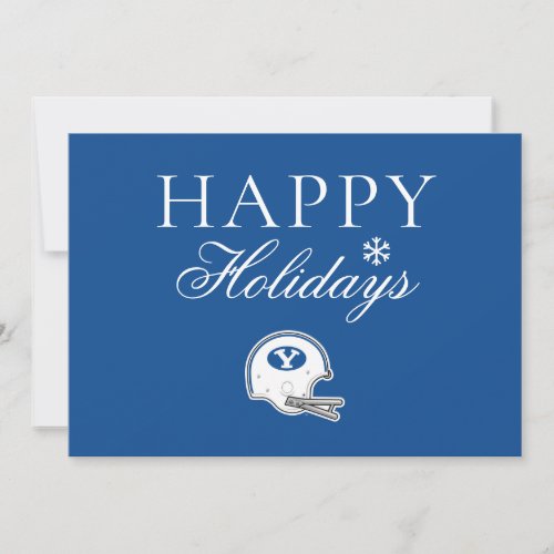 BYU  Football Helmet Holiday Card