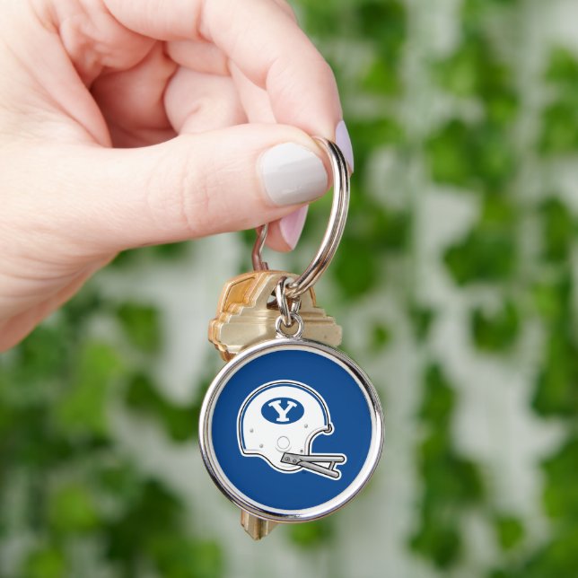 BYU | Football Helmet Keychain (Hand)