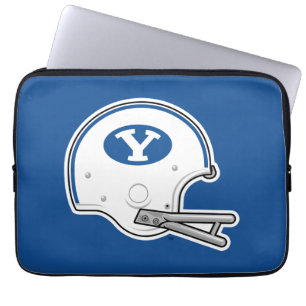 BYU   Football Helmet Laptop Sleeve