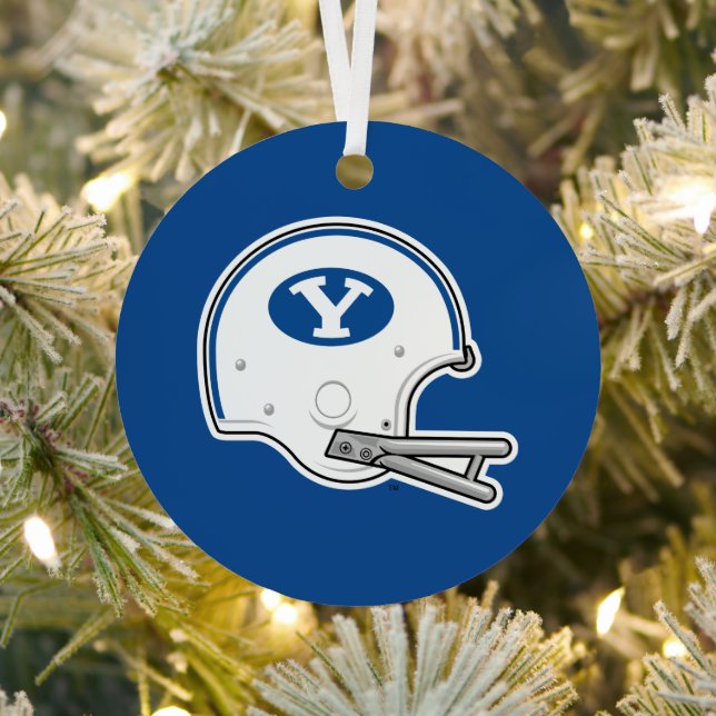 BYU | Football Helmet Metal Ornament (Insitu)