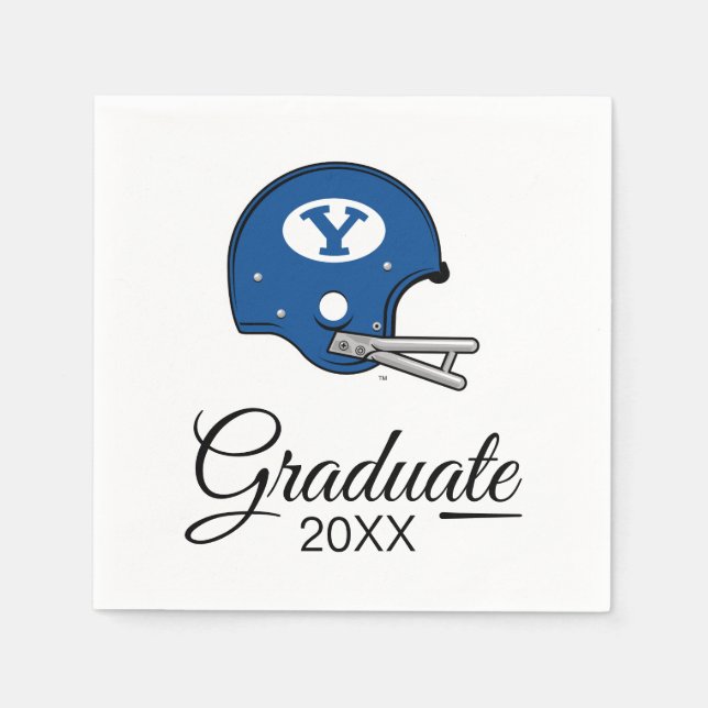 BYU Football Helmet Napkins (Front)