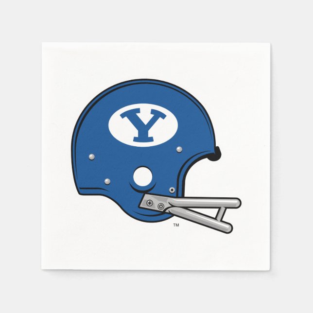 BYU Football Helmet Napkins (Front)