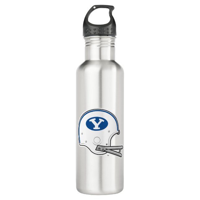 BYU | Football Helmet Stainless Steel Water Bottle (Front)