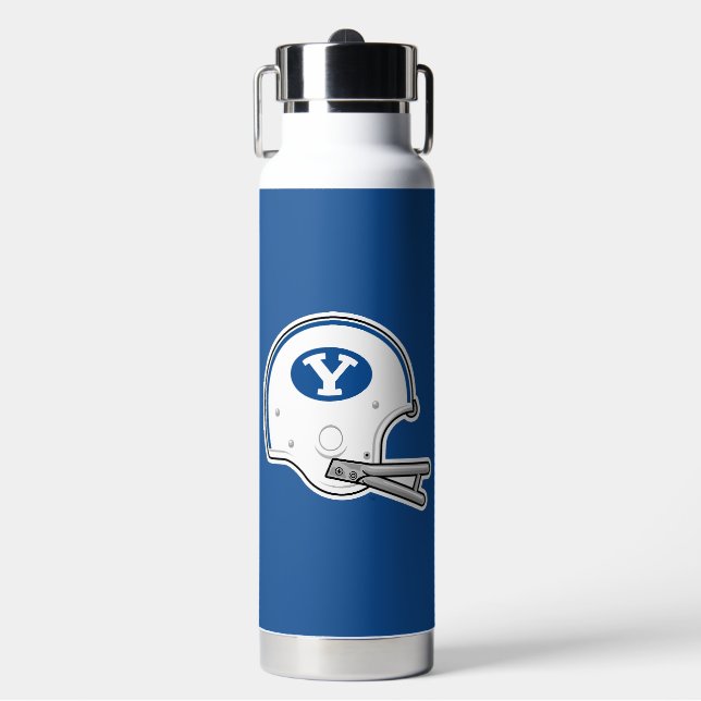 BYU | Football Helmet Water Bottle (Front)