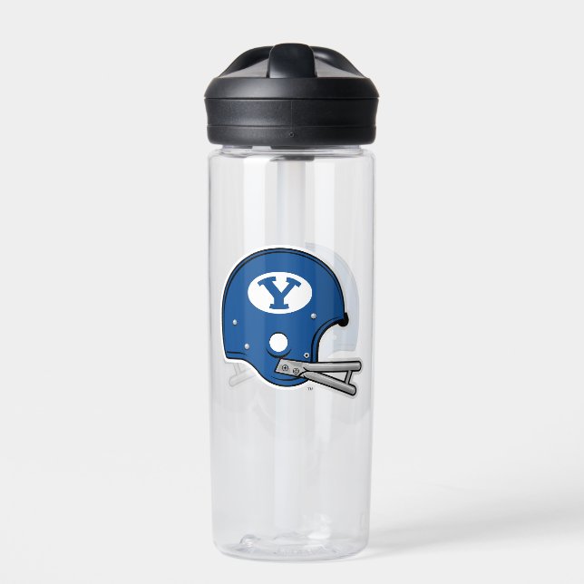 BYU Football Helmet Water Bottle (Front)