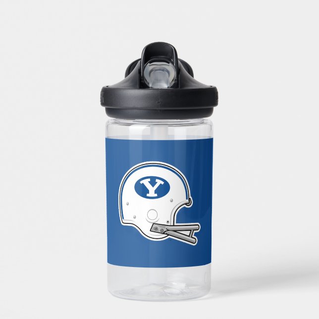 BYU | Football Helmet Water Bottle (Front)