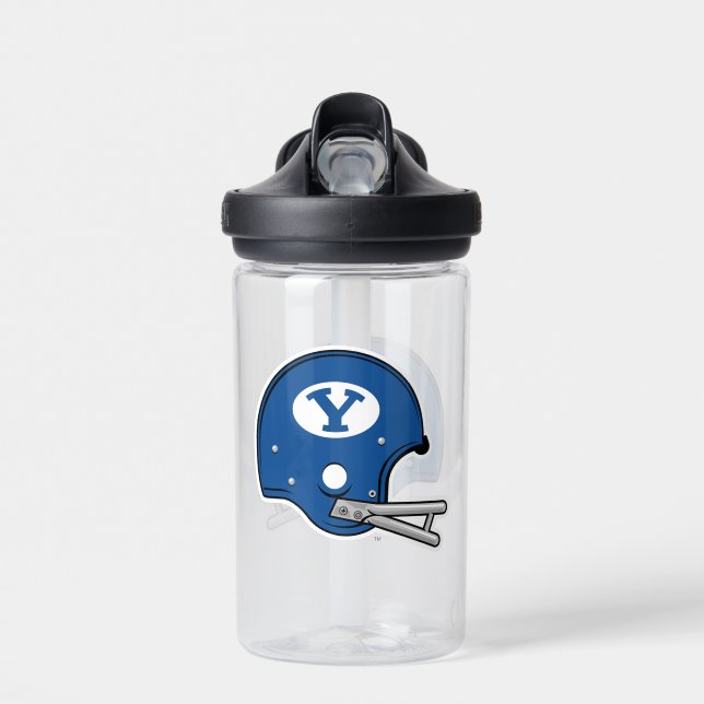 BYU Football Helmet Water Bottle (Front)