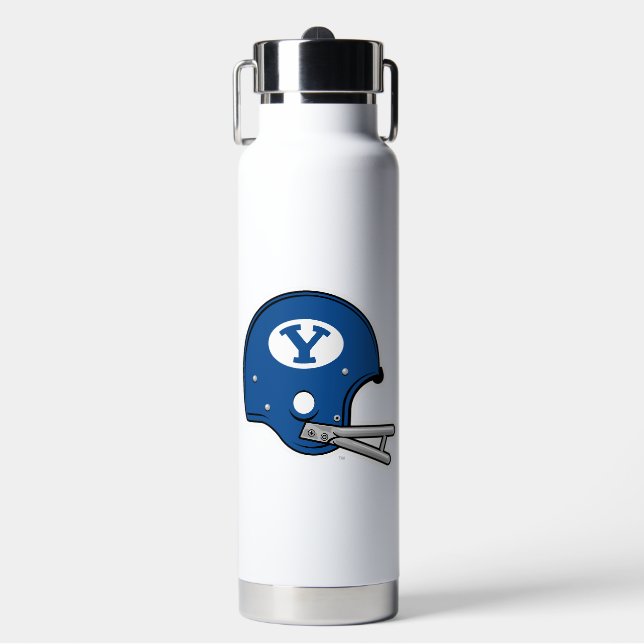 BYU Football Helmet Water Bottle (Front)