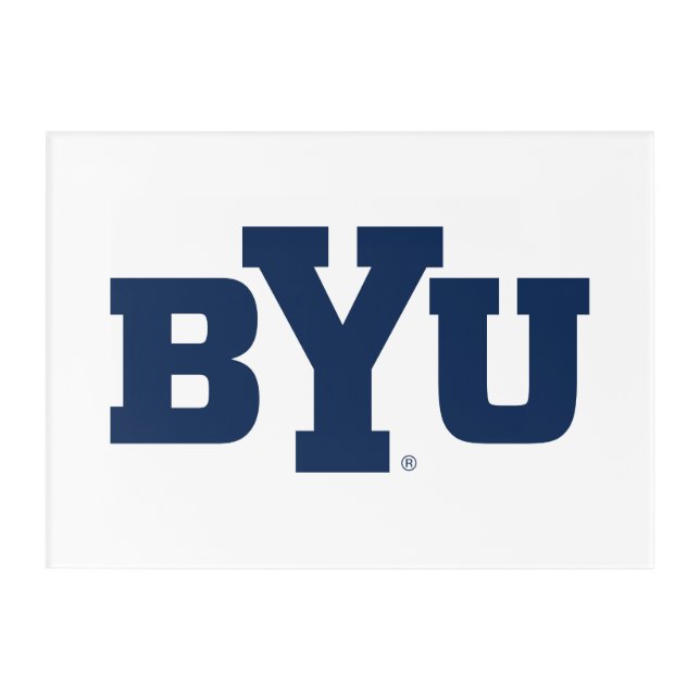 BYU Logo Acrylic Print (Front)