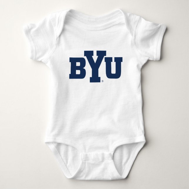 BYU Logo Baby Bodysuit (Front)