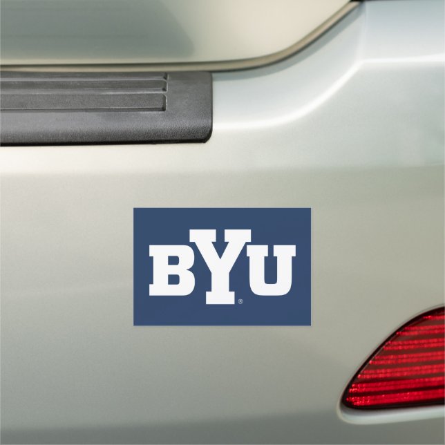 BYU Logo Car Magnet (In Situ)