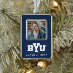 BYU Logo Christmas Ornament<br><div class="desc">Check out these Brigham Young University designs!  Get all the latest Cougar gear here. All of these Zazzle products are customizable with your class year,  name,  and club. These products make perfect gifts for the BYU student,  alumni,  family,  friend,  or fan in your life. Go Cougs!</div>