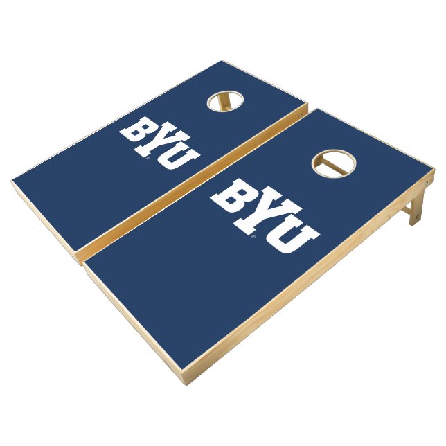 BYU Logo Cornhole Set (Angled)