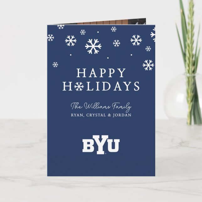 BYU Logo Holiday Card (Front)