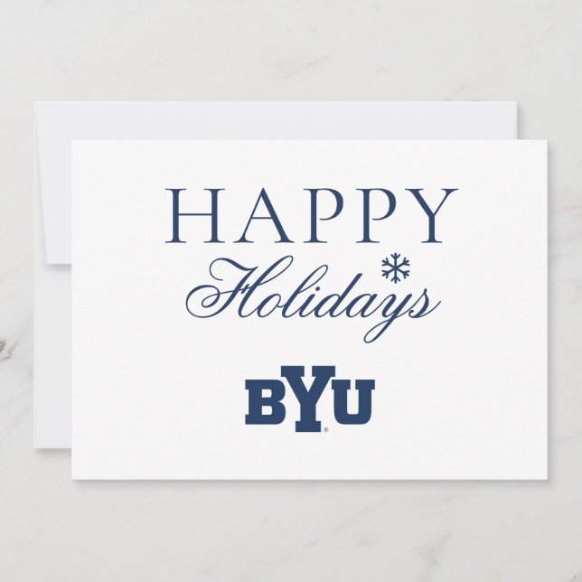 BYU Logo Holiday Card (Front)