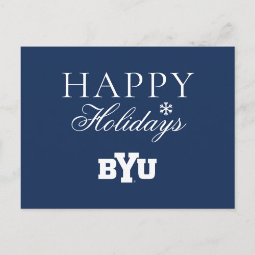 BYU Logo Holiday Postcard