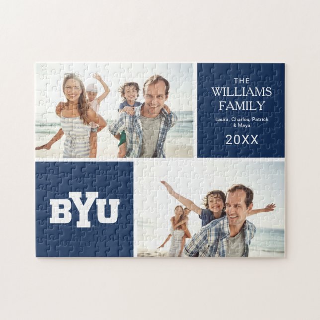BYU Logo Jigsaw Puzzle (Horizontal)