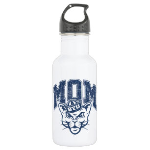 BYU Mom   Distressed Water Bottle