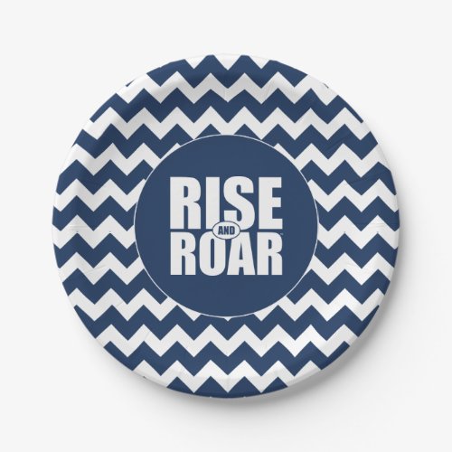 BYU Rise and Roar  Chevron Pattern Paper Plates