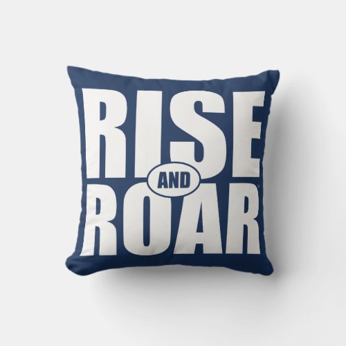 BYU Rise and Roar  Chevron Pattern Throw Pillow