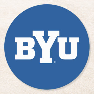 BYU ROUND PAPER COASTER