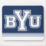 BYU | Stripes Mouse Pad<br><div class="desc">Check out these new Brigham Young University designs! Get all the latest Cougar gear here. All of these Zazzle products are customizable with your class year, name, and club. These products make perfect gifts for the BYU student, alumni, family, friend, or fan in your life. Go Cougs!</div>