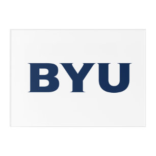 BYU Text Logo Acrylic Print