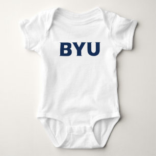 BYU Text Logo Baby Bodysuit