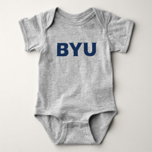 BYU Text Logo Baby Bodysuit